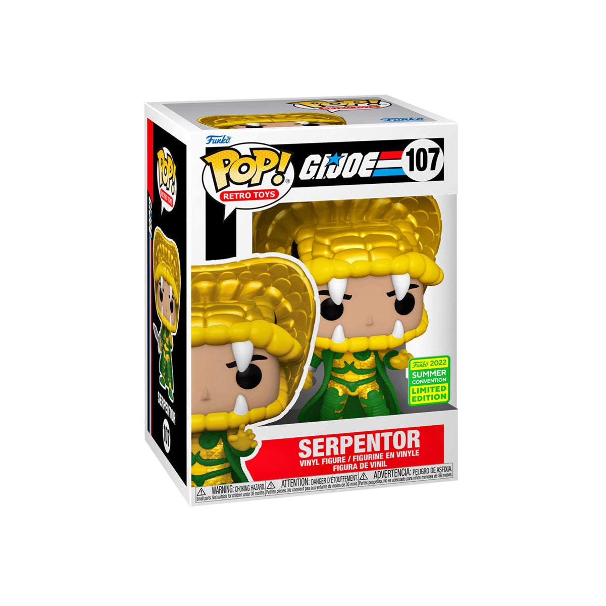 Funko Pop! Retro Toys: G.I. Joe - Serpentor SDCC 2022 Shared Exclusives