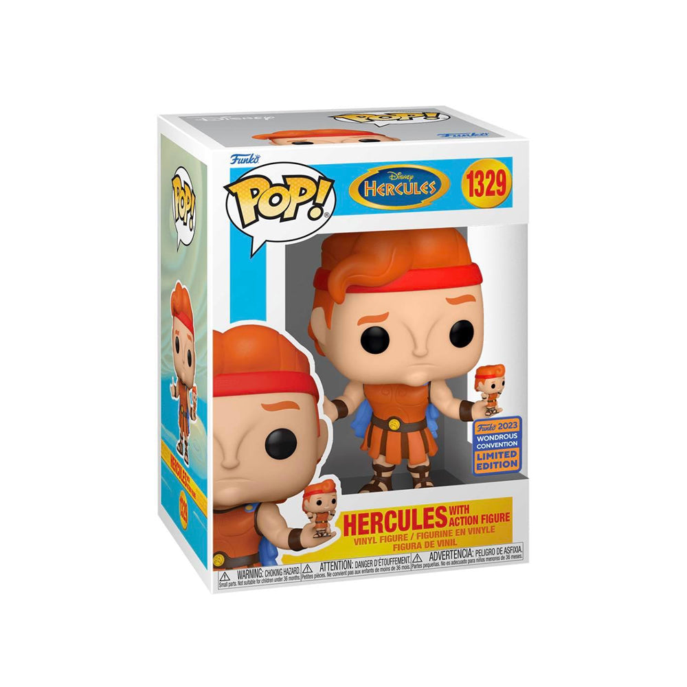 Funko Pop! Disney: Hercules with Action Figure 2023 WonderCon Exclusive