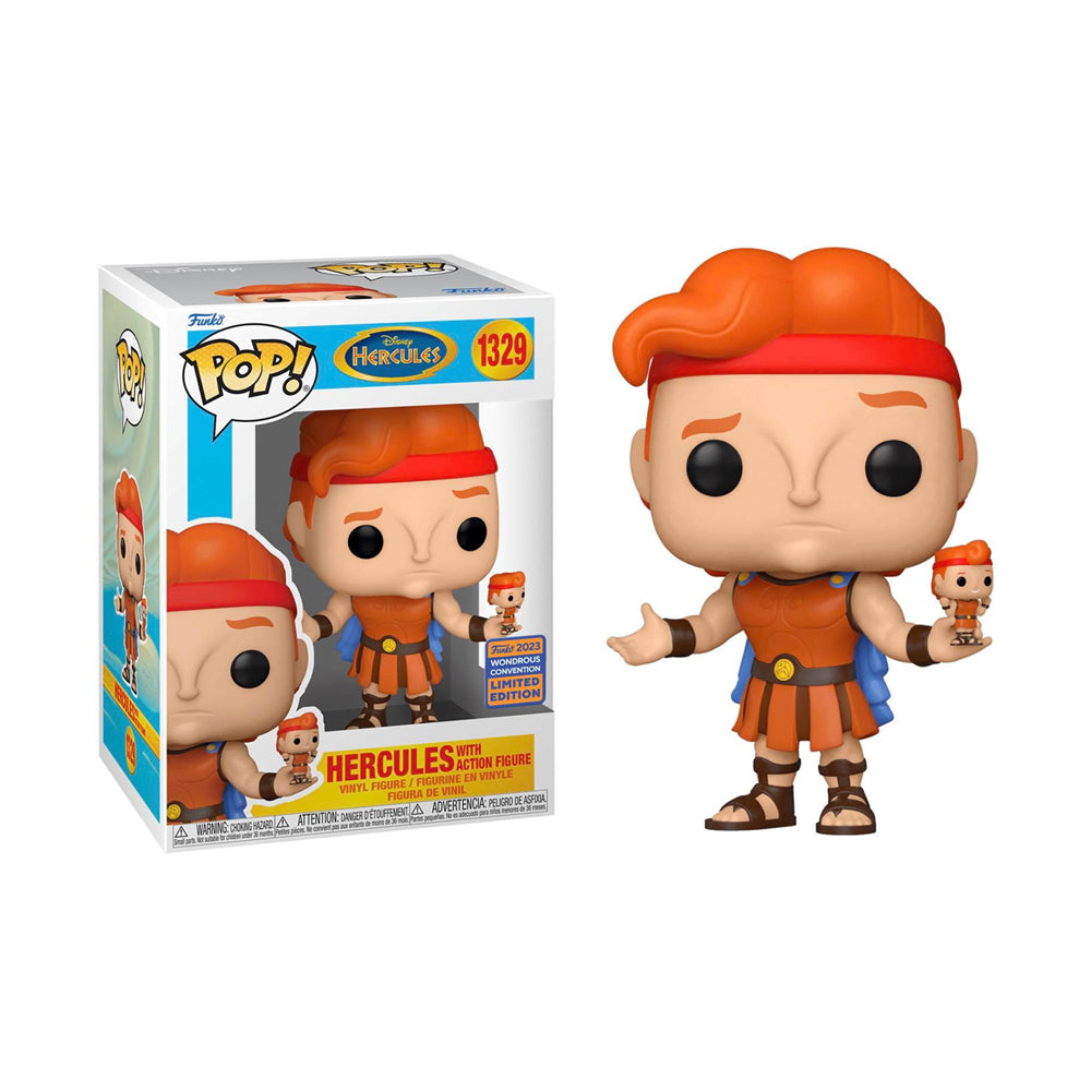 Funko Pop! Disney: Hercules with Action Figure 2023 WonderCon Exclusive