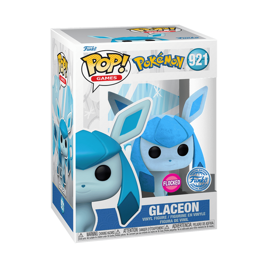 Funko Pop! Games: Pokemon - Glaceon (Flocked) FSE