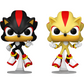 Funko Pop! Games: Sonic -  Shadow and Super Shadow (Glow) 2-Pack