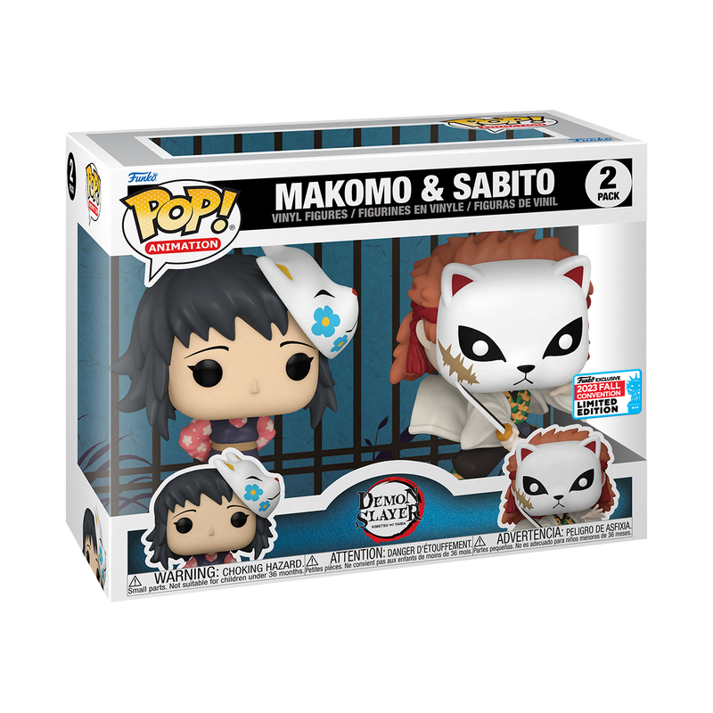 Funko Pop! Animation: Demon Slayer - Makomo & Sabito 2-Pack 2023 NYCC Shared Exclusive