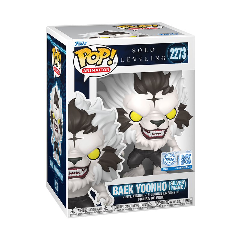 Funko Pop! Animation: Solo Leveling - Baek Yoonho (Silver Mane) Exclusive