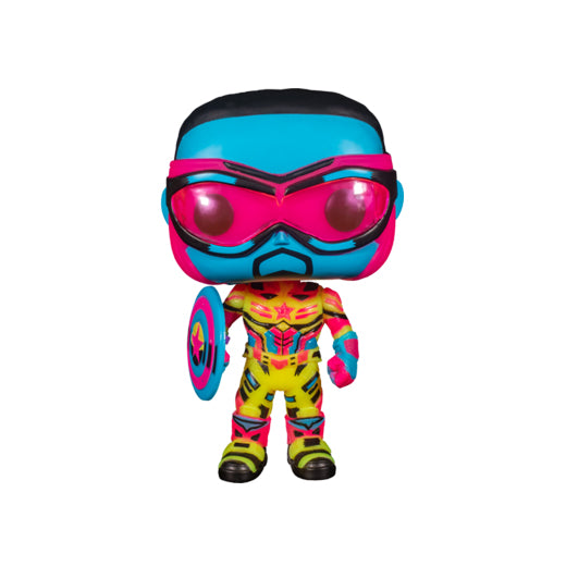 Pop! Marvel: F&WS - Captain America (Black Light) Special Edition