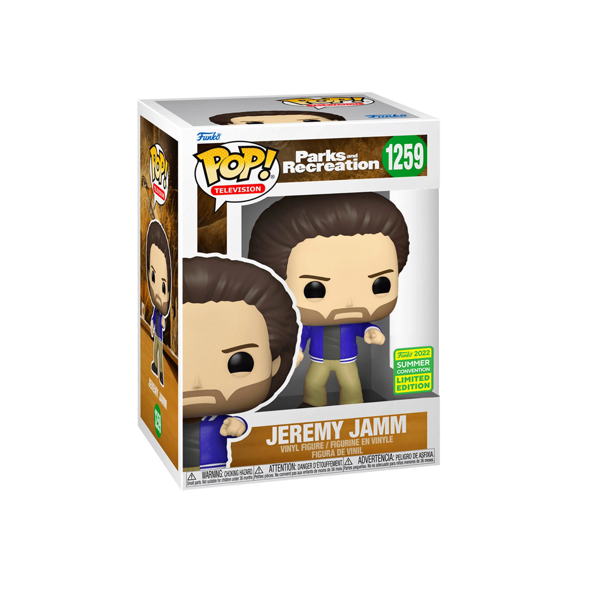 Funko Pop! TV: Parks & Recreation - Jeremy Jamm SDCC 2022 Shared Exclusives