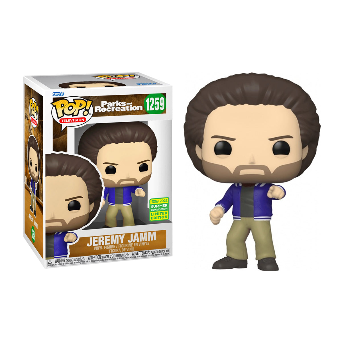 Funko Pop! TV: Parks & Recreation - Jeremy Jamm SDCC 2022 Shared Exclusives