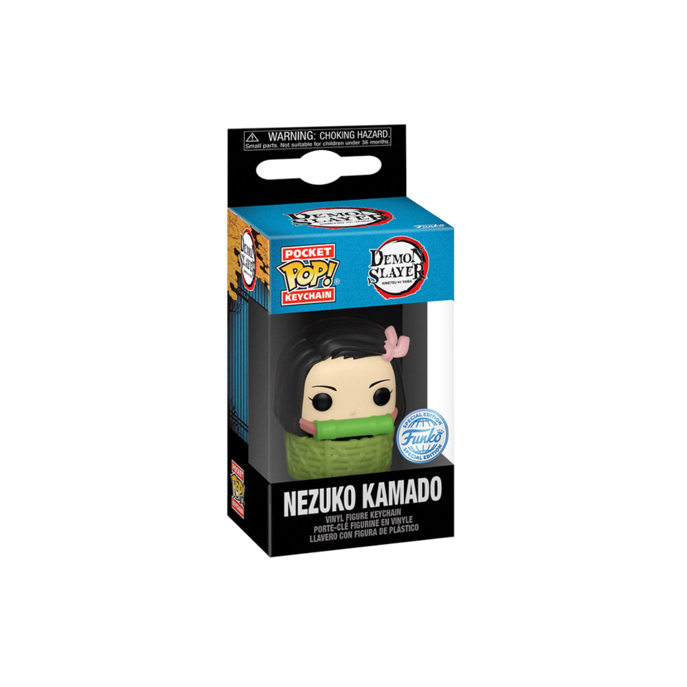 Funko Pocket Pop! Keychain: Demon Slayer - Nezuko in Basket Exclusive