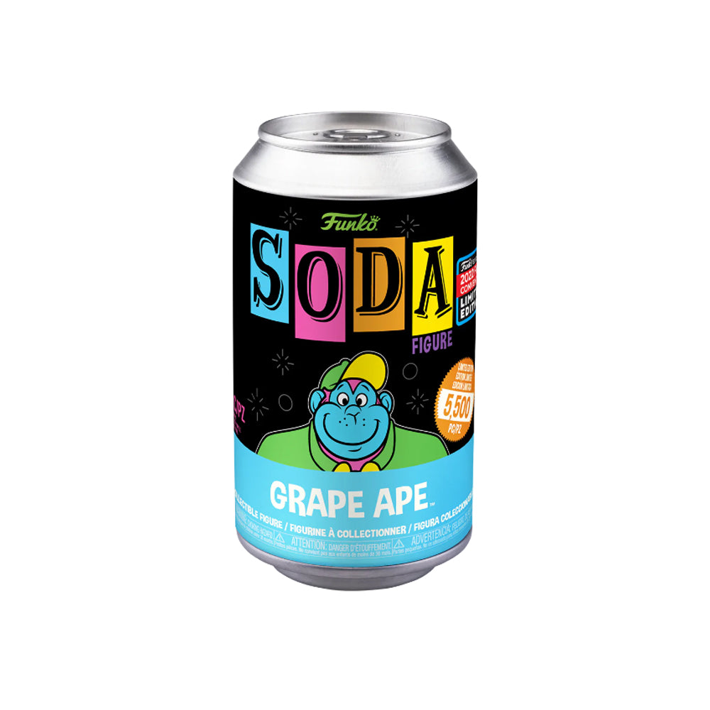 Funko Vinyl SODA: Hanna Barbera - Grape Ape Blacklight 2022 NYCC Shared Exclusive